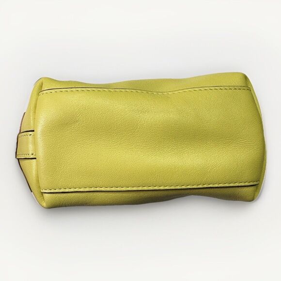 Coach Legacy Crossbody Leather Mini Duffle Bag 19901 Yellow - Picture 5 of 7